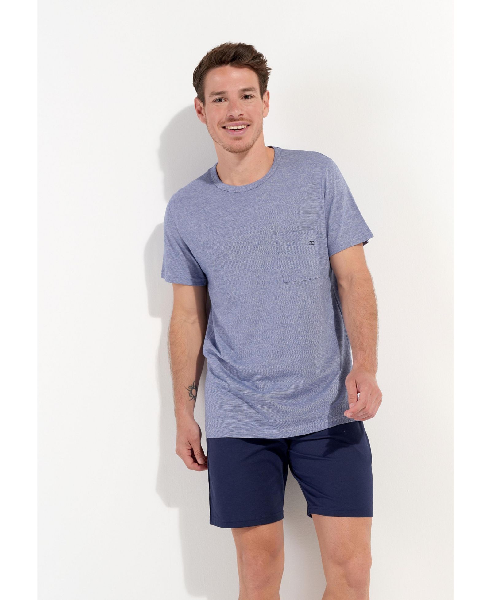 HOM Men's Modal Comfort Short Pajama Set
