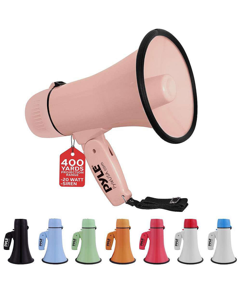 Портативный мегафон Pyle с сиреной, 20 Watt, Aux Input для MP3