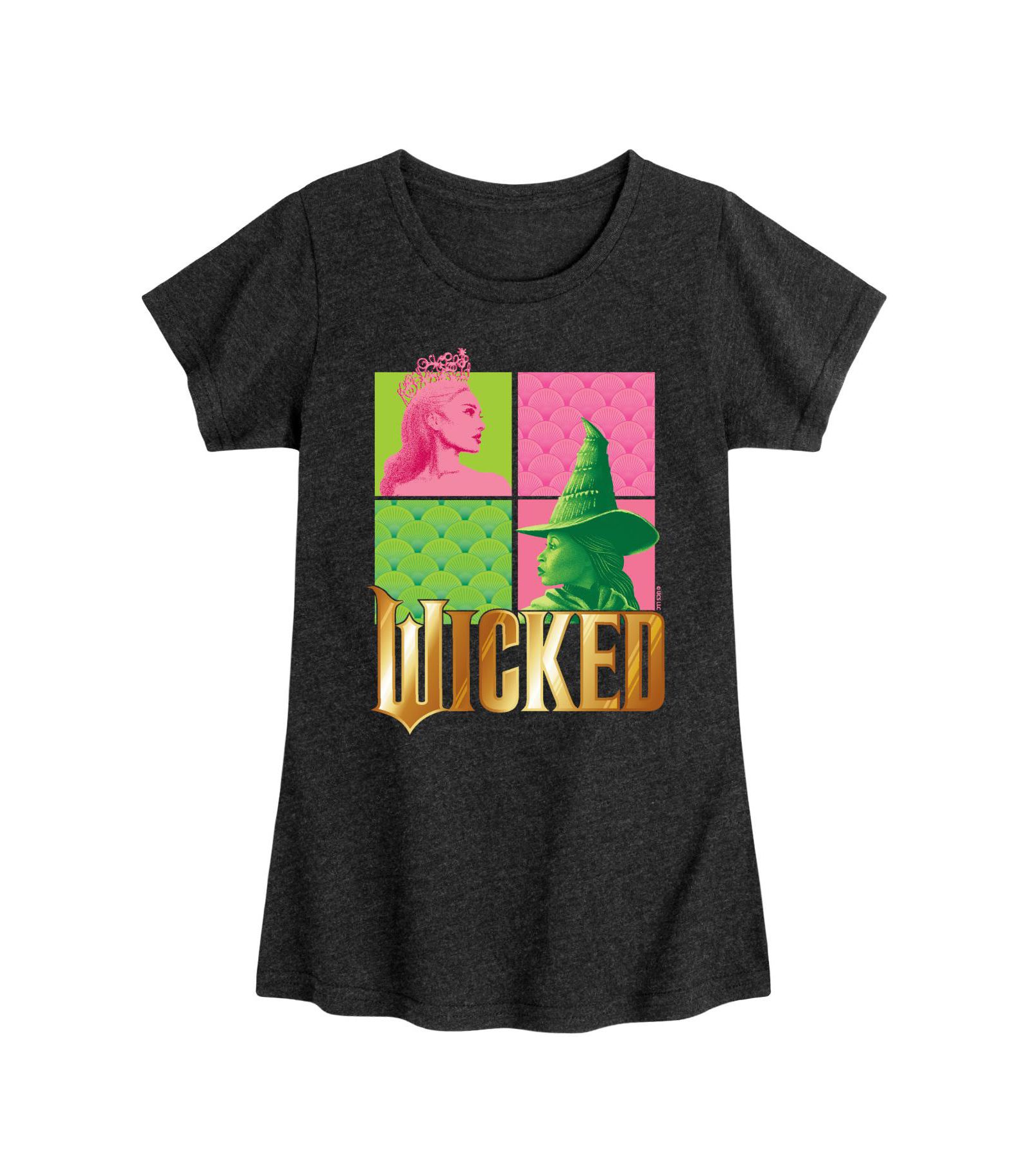 Wicked Big Girls Elphaba Glinda Graphic Tee