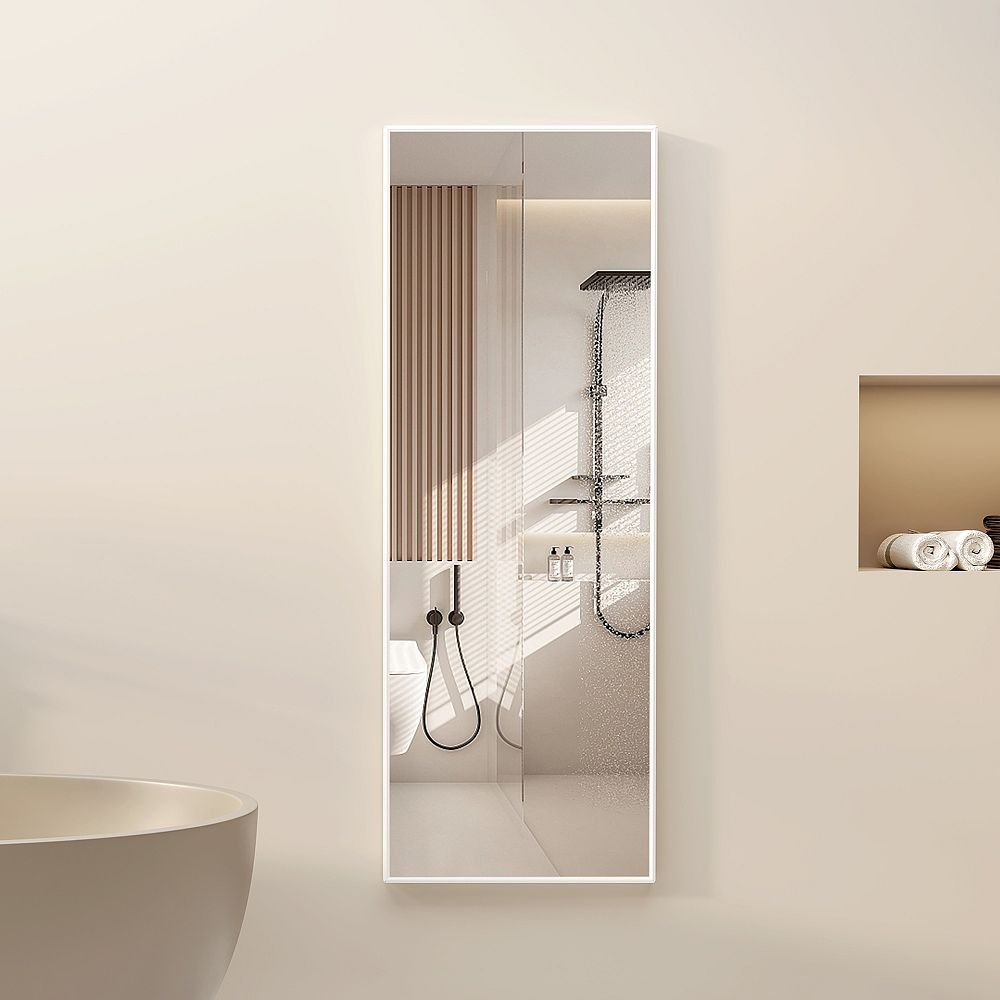 Vlsrka 47" Wall & Door Mounted Full-Length Mirror, Slim Design