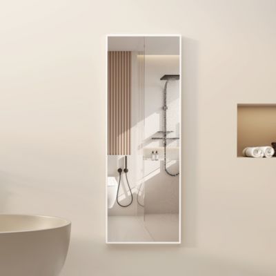 Vlsrka 47" Wall & Door Mounted Full-Length Mirror, Slim Design
