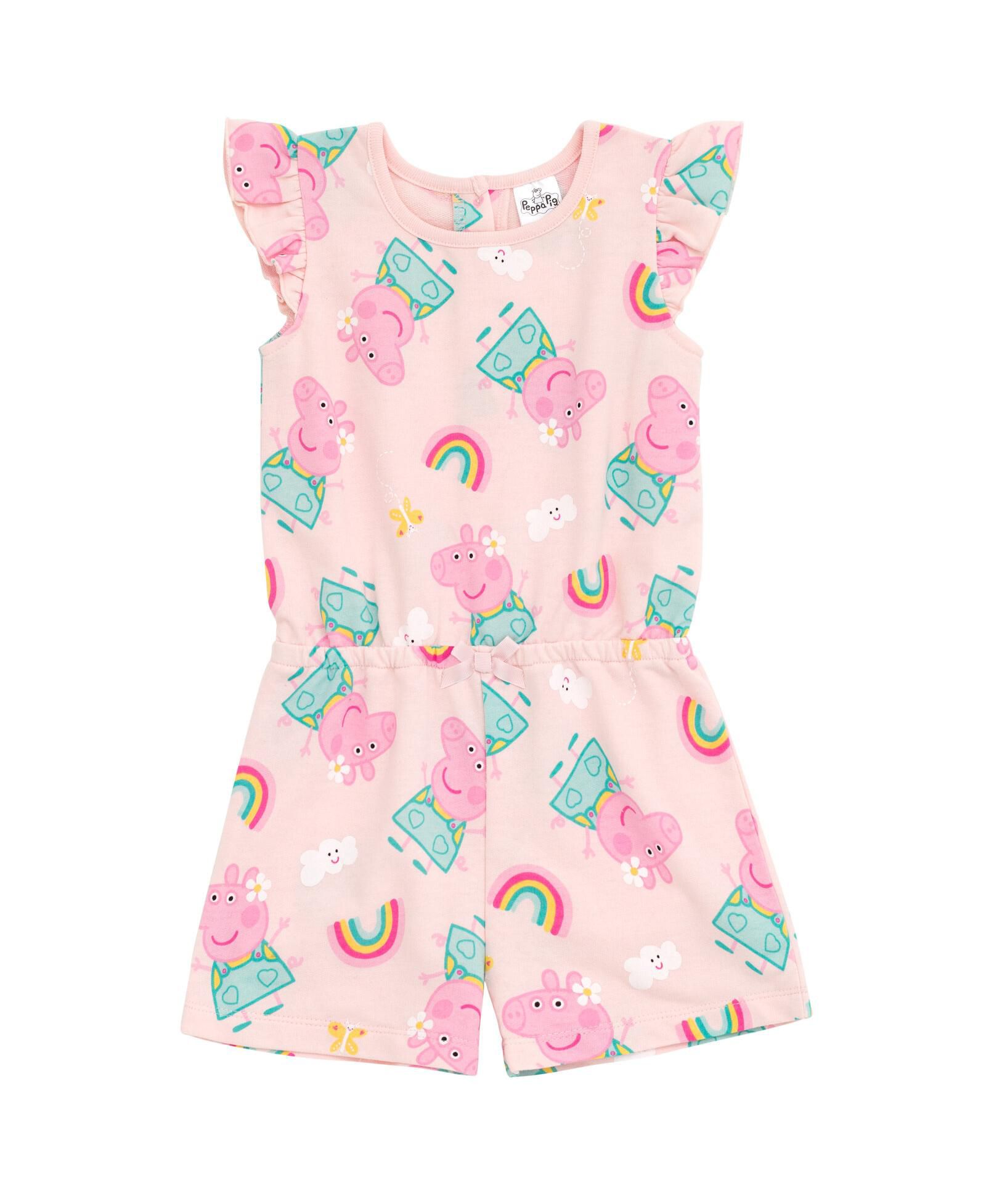 Детский комбинезон Peppa Pig из футера без рукавов