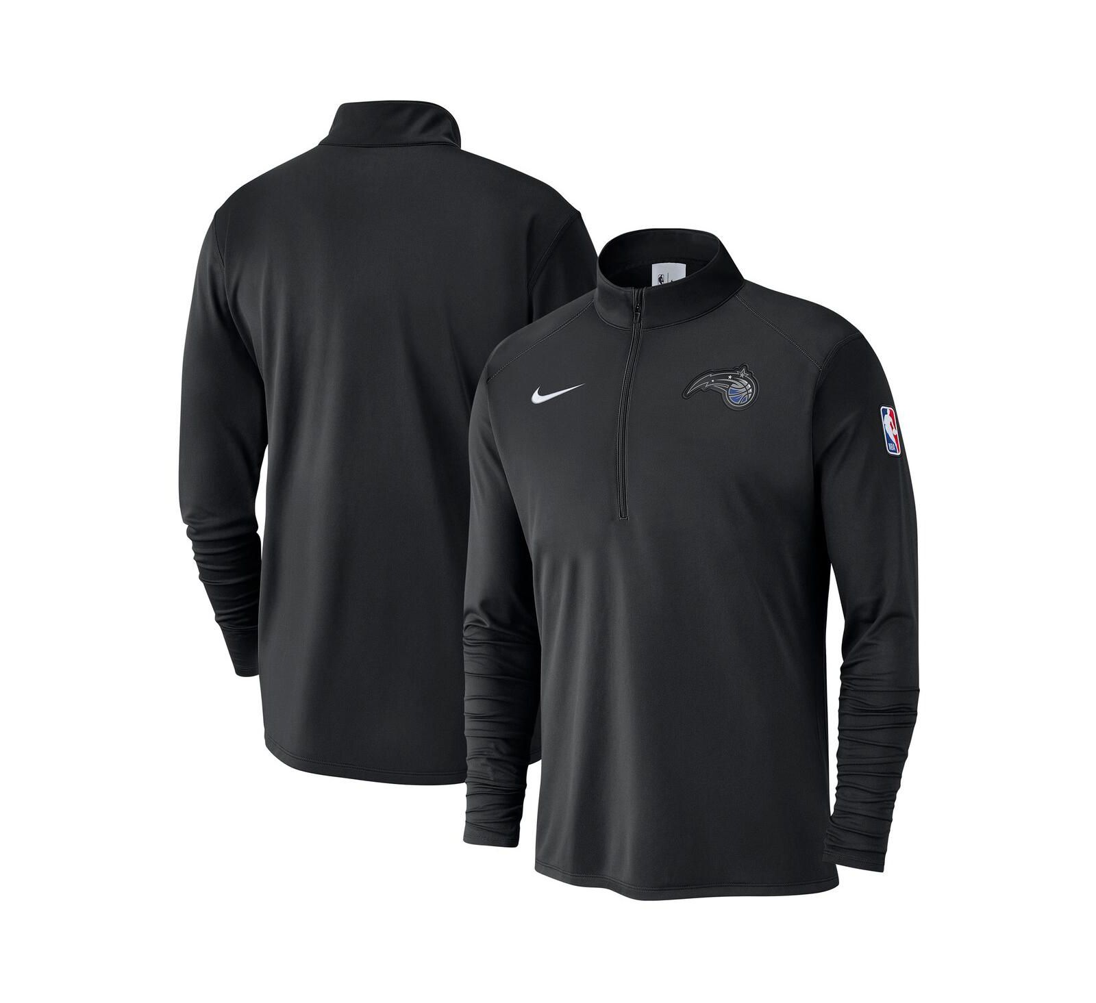 Nike Men's Black Orlando Magic 2024/25 Courtside Performance Half-Zip Top