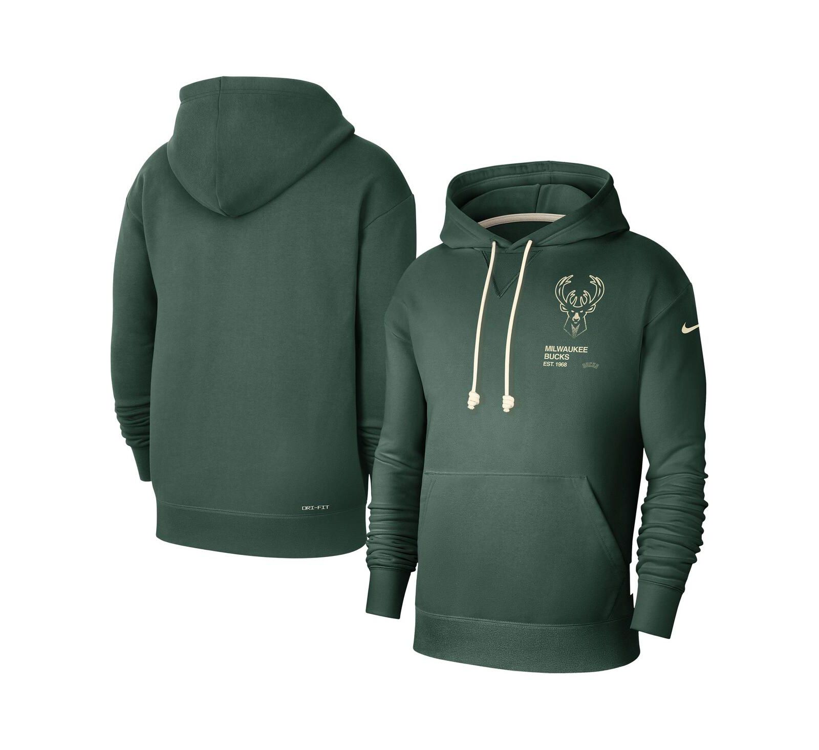 Мужское худи Nike Milwaukee Bucks Courtside Standard Issue Premium Performance