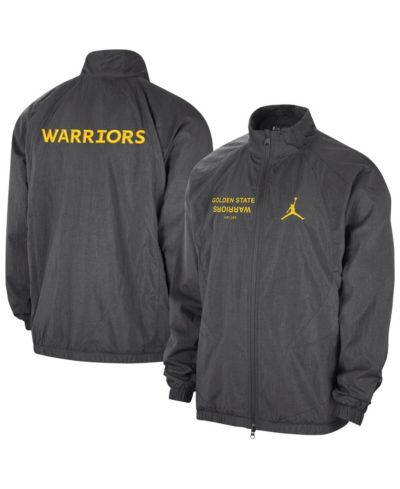 Jordan Men's Gray Golden State Warriors Courtside Statement Edition Jumpman Jam Full-Zip Jacket