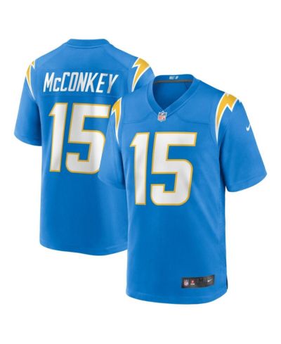 Мужская игровая джерси Nike Ladd McConkey Powder Blue Los Angeles Chargers Player Game Jersey