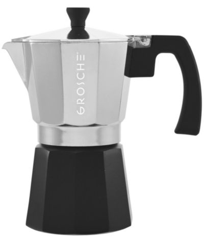 GROSCHE Milano Tuxedo Stovetop 3 Cup Espresso Maker Moka Pot