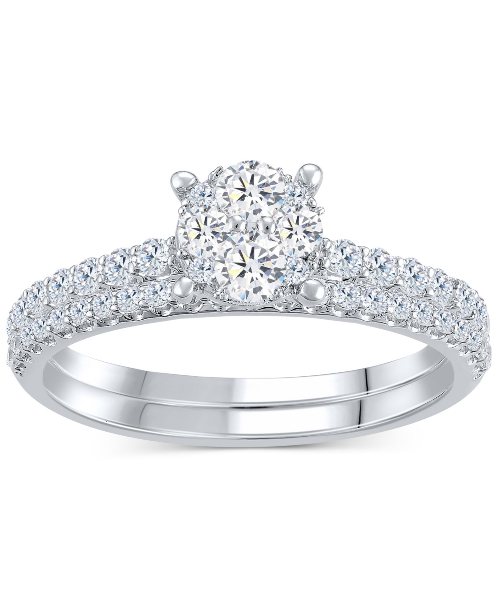 Свадебный набор Diamond Classic Style в 14k White Gold