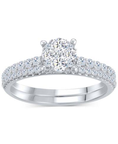 Свадебный набор Diamond Classic Style в 14k White Gold