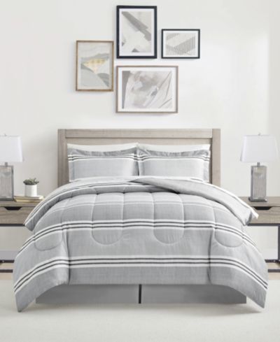 Macy's Aiden Striped 8-Pc. Comforter Sets