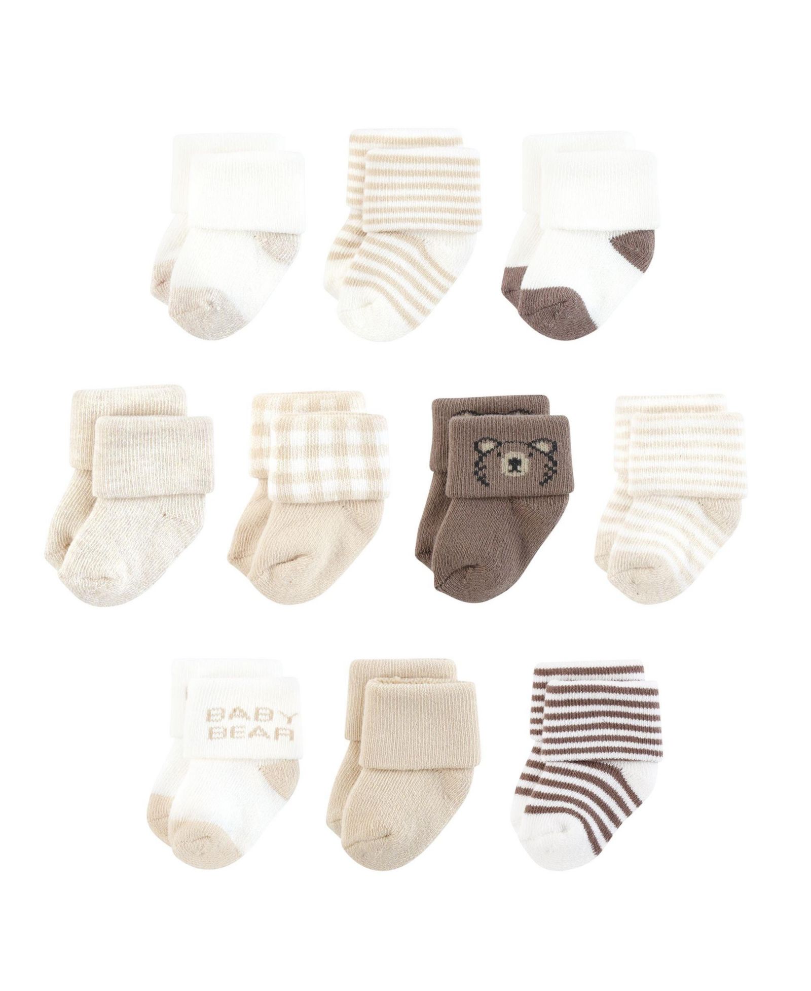 Детские носки Touched by Nature Natural 10-Pair Terry