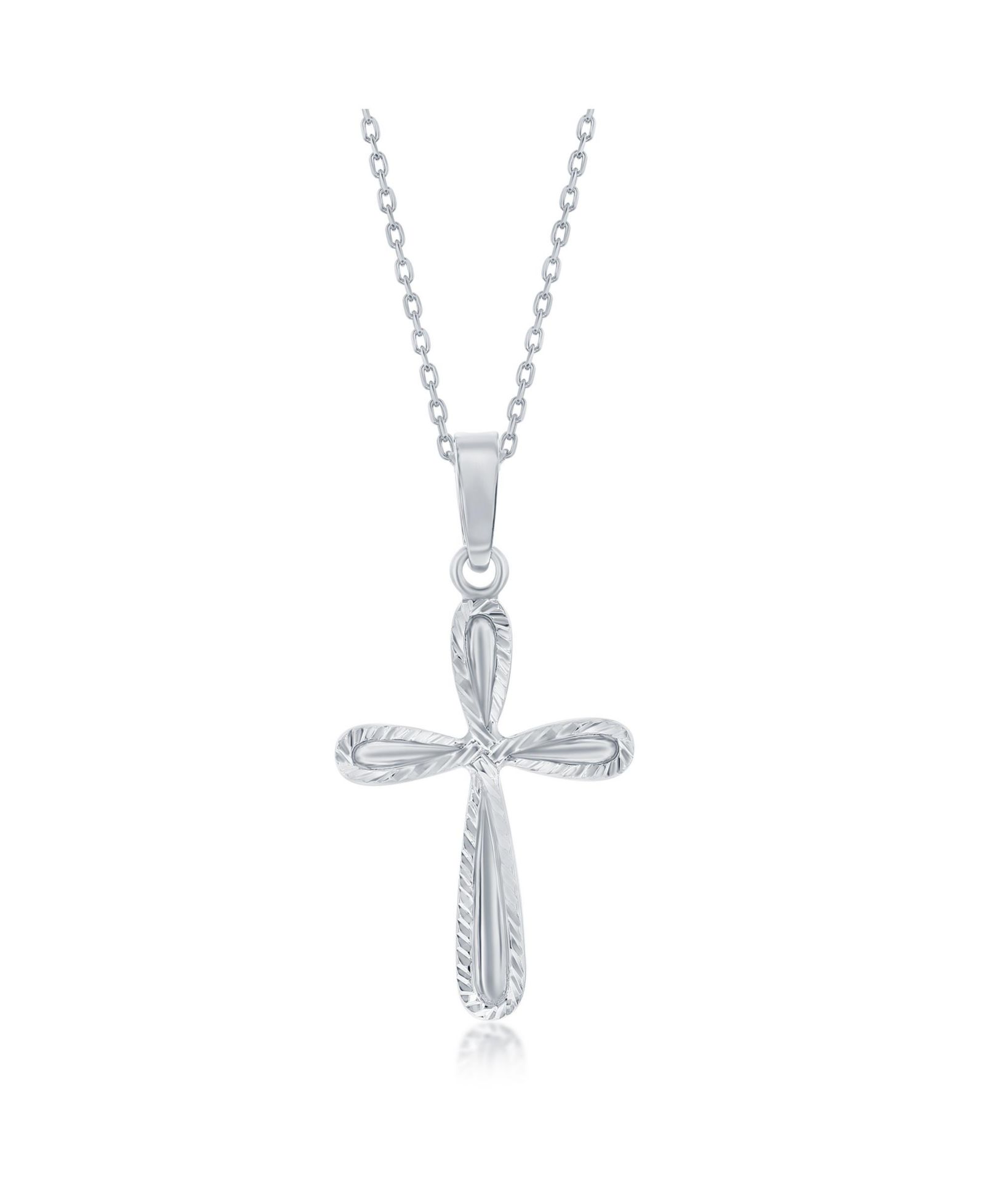 Simona ожерелье с крестиком D-C Border из серебра sterling silver