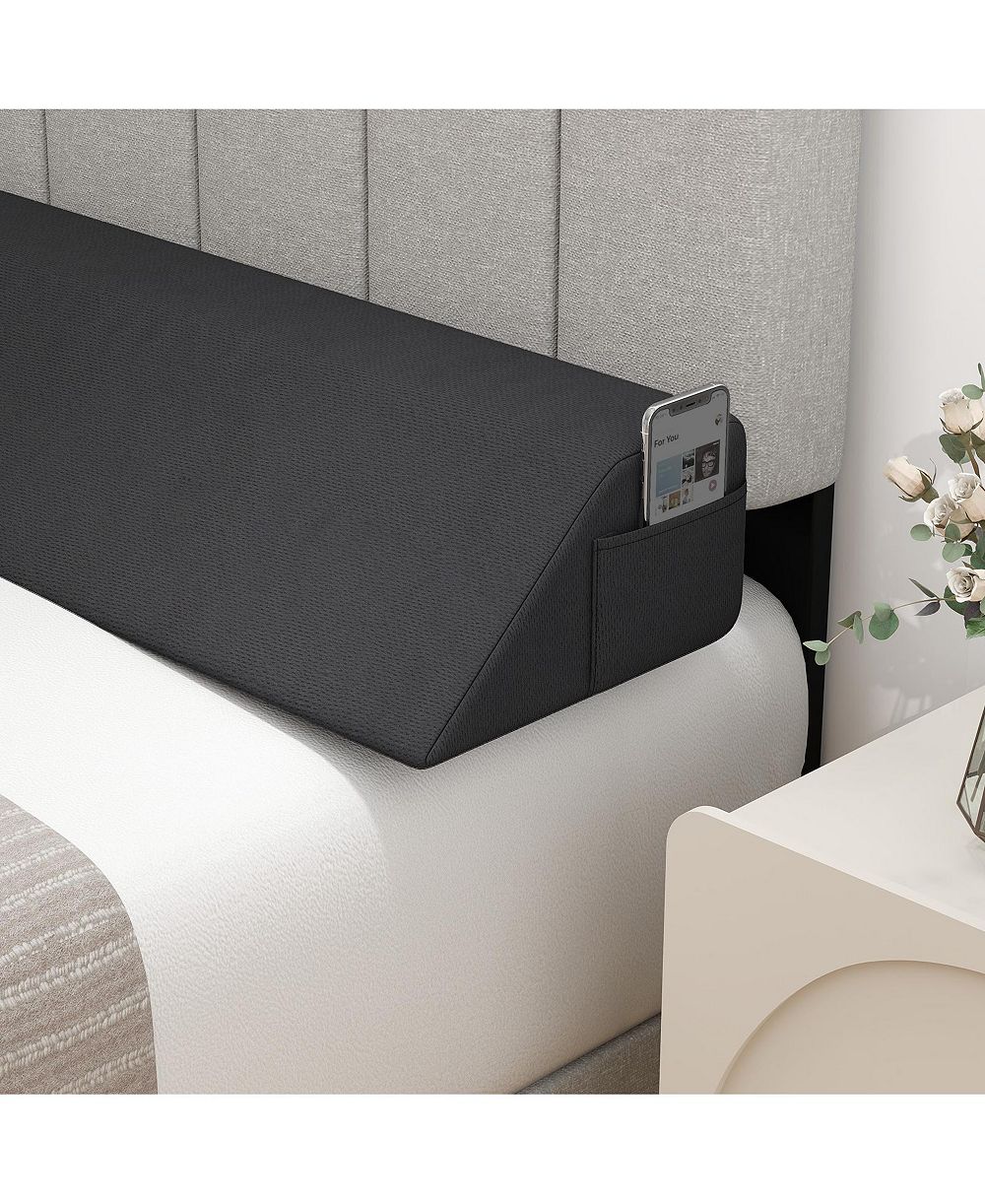 GOUUN Bed Wedge Pillow with Storage Bag-Queen Size,39" x 10" x 5"