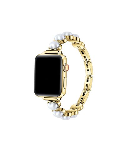 Ремешок Posh Tech Grace Pearl and Metal для Apple Watch, подходит для всех моделей Apple Watch