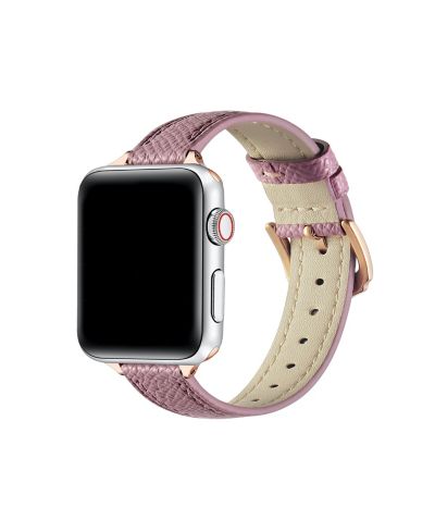 Posh Tech Cleo Skinny Leather Band for Apple Watch, Fits All Apple Watch Models