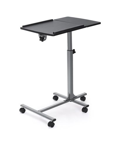 GOUUN Adjustable Angle Height Rolling Laptop Table
