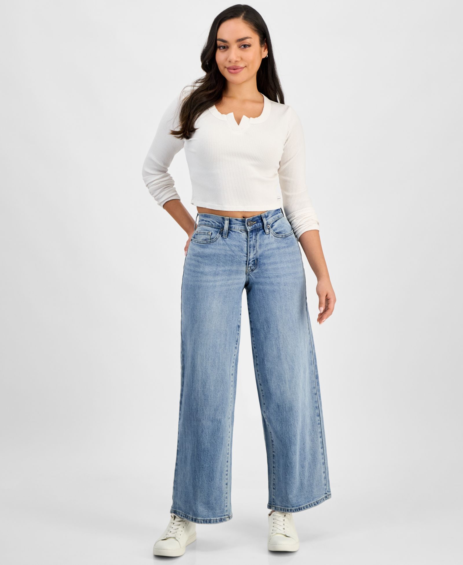 DKNY Jeans джинсы Petite Claremont Modern High-Rise Wide-Leg