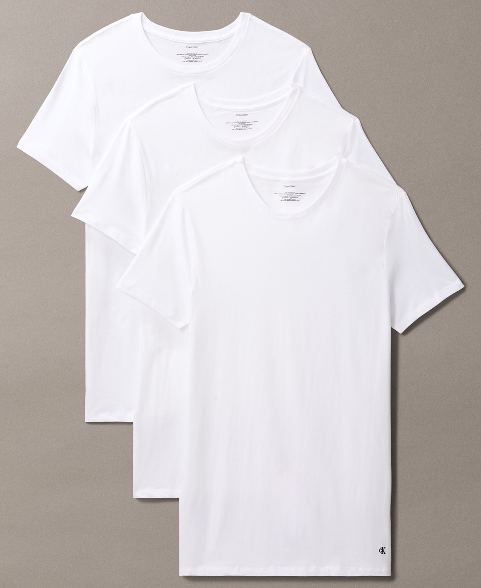 Calvin Klein Men's Cotton Classics Crewneck T-Shirt, 3-Pack
