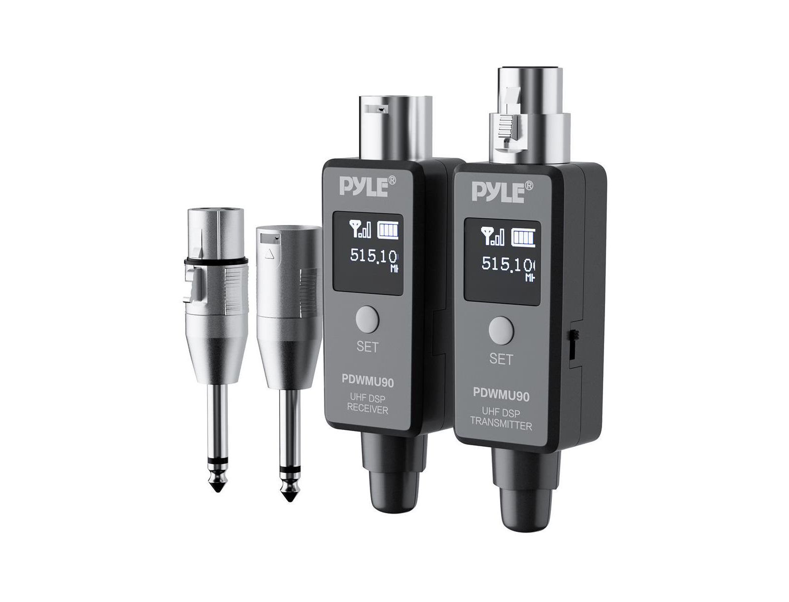 Pyle беспроводной UHF адаптер для динамических микрофонов, USB Rechargeable, до 90ft Range