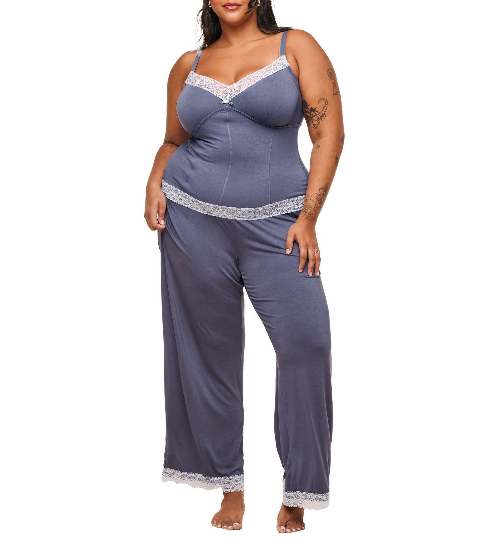 Adore Me Plus Size Suzanna Pajama Cami And Pants Set