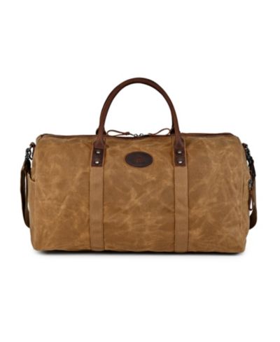 TSD BRAND Hillside Bee-Wax Canvas Duffel Bag