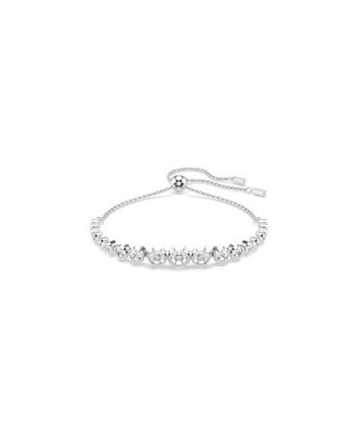 Браслет Swarovski Imber White, с круглыми камнями, с покрытием родием