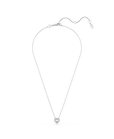Swarovski Ariana Grande x Swarovski® Rhodium Plated Heart Mixed Cuts Pendant Necklace