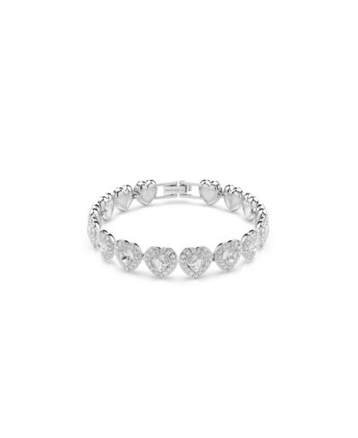 Swarovski Ariana Grande x Swarovski® Браслет Tennis с сердечками из родированного серебра