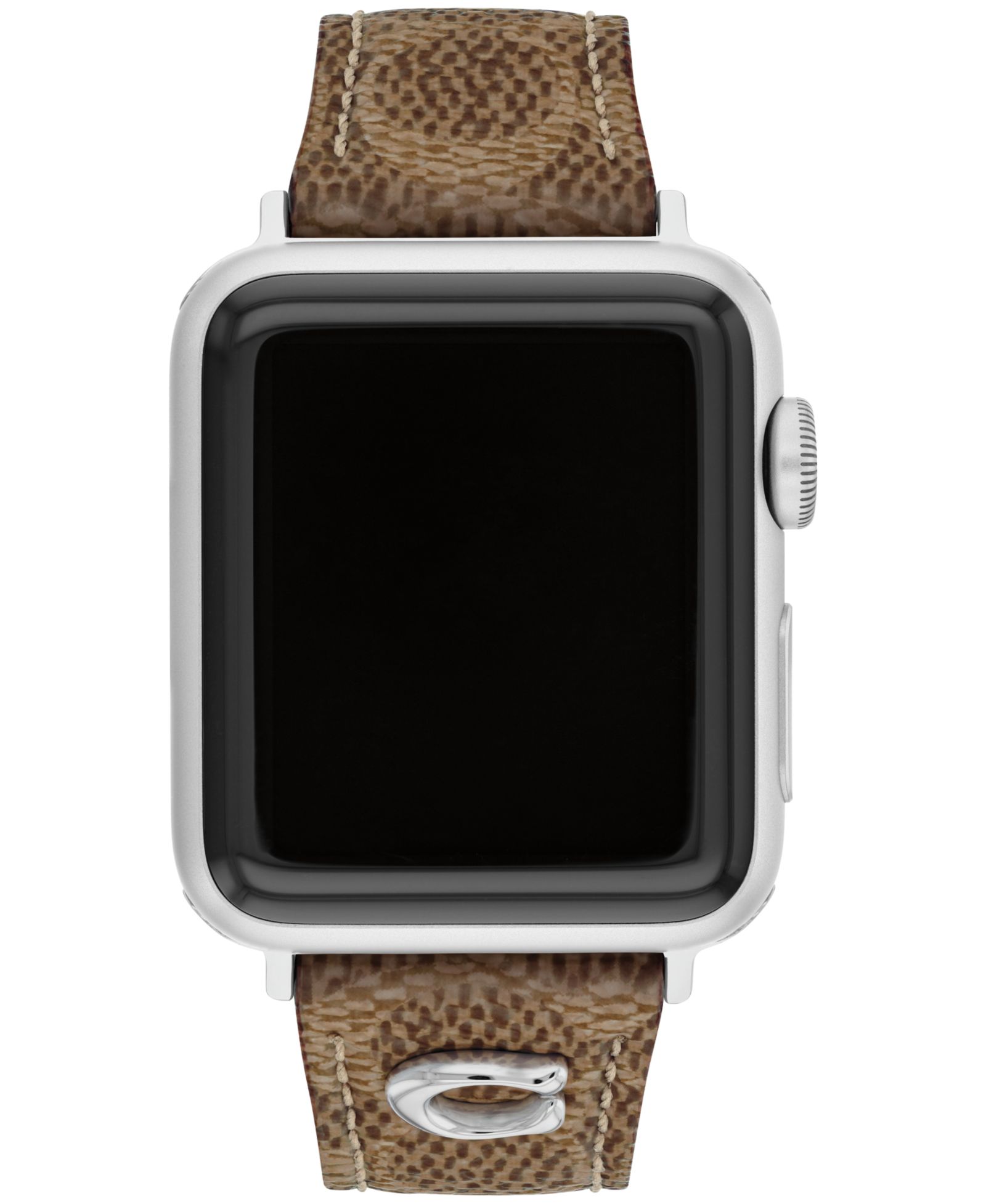 Ремешок COACH Women's Tan Coach Signature Canvas для Apple Watch 38mm, 40mm, 41mm