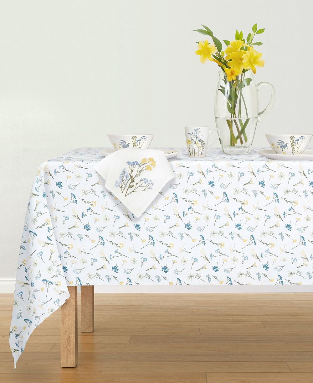 Lenox Wildflowers All-Over Tablecloth, 60" x 120"