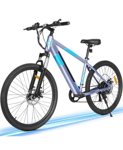 Gyroor 350W Electric Bike 26" Electric Mountain Bike for Adults, 36V Built-in Hidden Removable Battery with Shimano 7 Speed City Commuter Bike for Man Woman