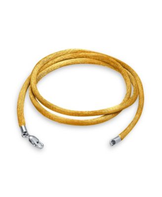 Ожерелье Bling Jewelry Gold Tone Satin Silk Cord с Sterling Silver Lobster Clasp