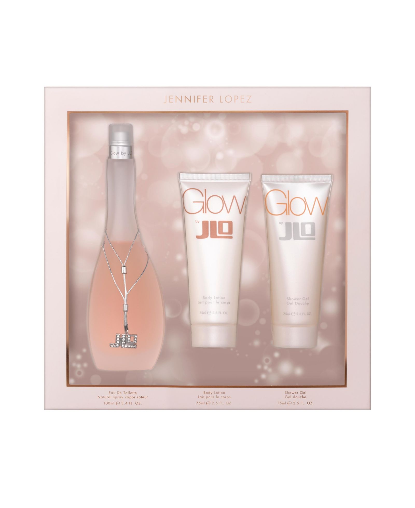 Jennifer Lopez GLOW BY JLO 100ML & 75ML BODY LOTION & SG (3PC)