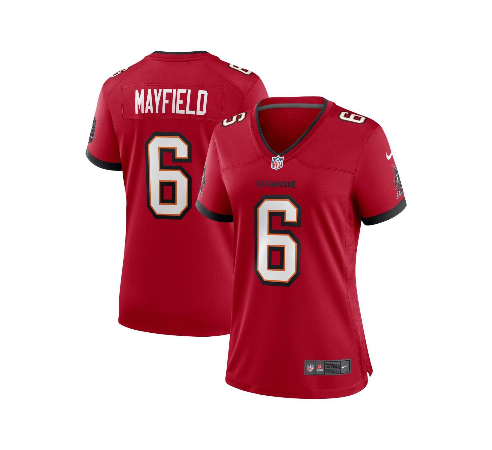 Женская джерси Nike Baker Mayfield Tampa Bay Buccaneers, красная