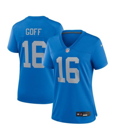 Женская игровая джерси Nike Jared Goff Blue Detroit Lions Alternate