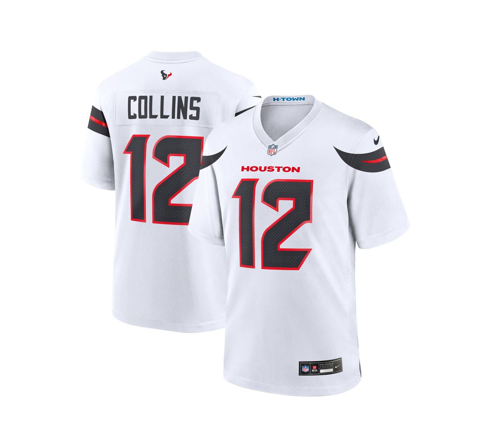 Nike Men's Nico Collins White Houston Texans Game Jersey