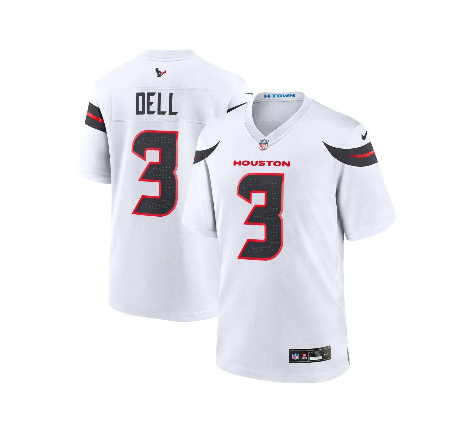 Nike Men's Tank Dell White Houston Texans Game Jersey