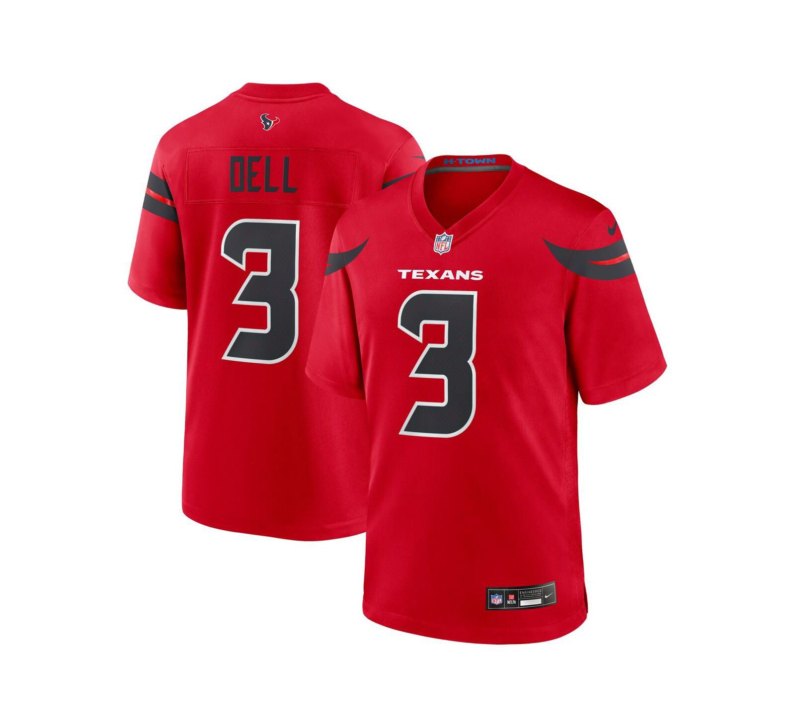 Мужская джерси Nike Houston Astros Alternate Game, Red Dell