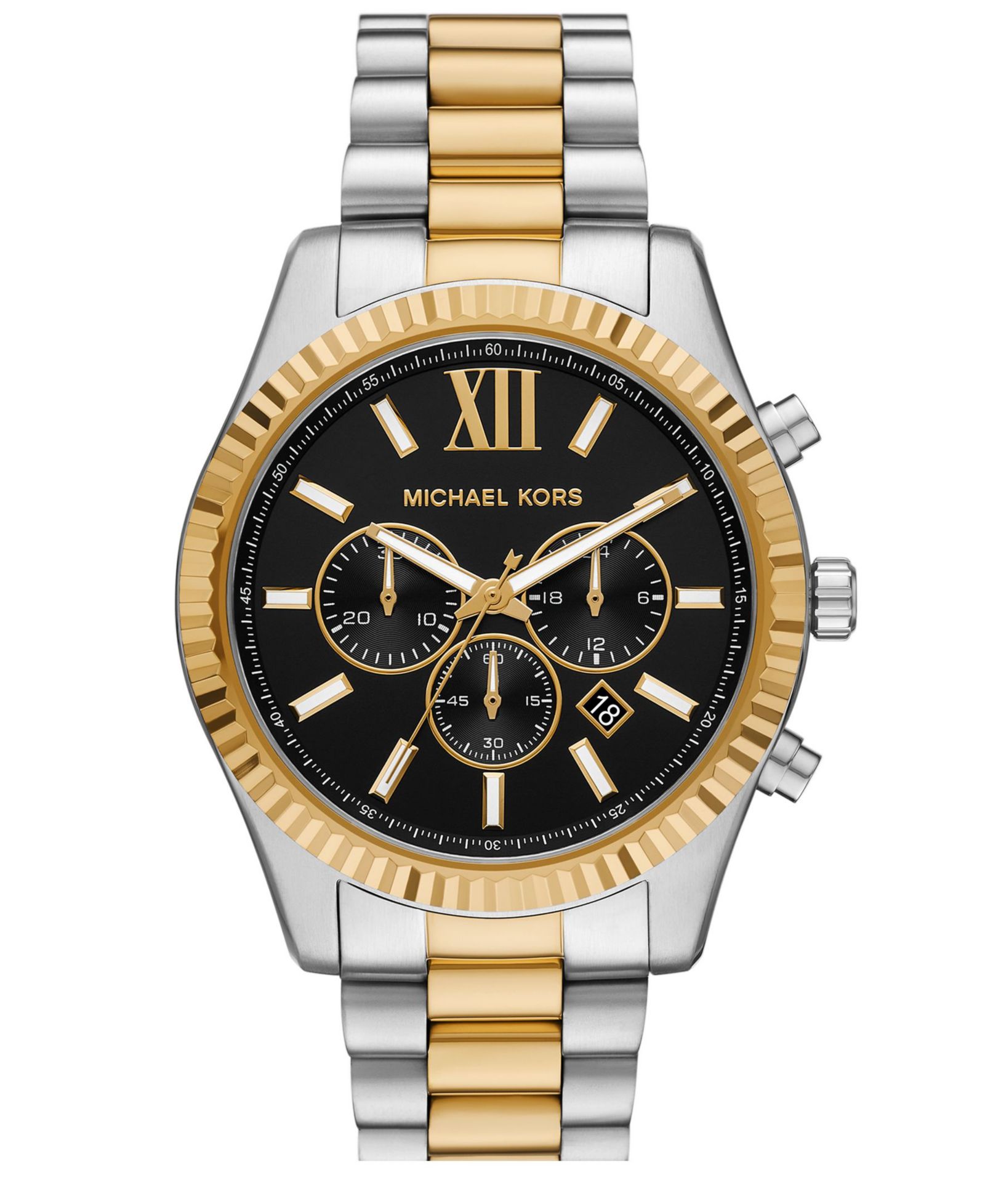 Michael Kors Men's Lexington Chronograph Two-Tone Stainless Steel Watch, 44mm
