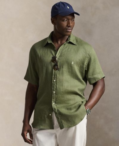 Мужская льняная рубашка Polo Ralph Lauren Big & Tall