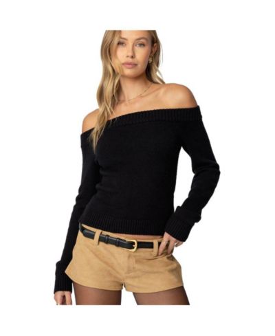 Женский трикотажный топ Edikted Womens Elona Off Shoulder