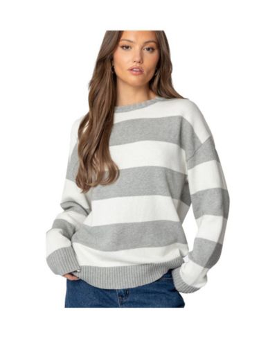 Edikted Women's Richie Oversized Striped Sweater