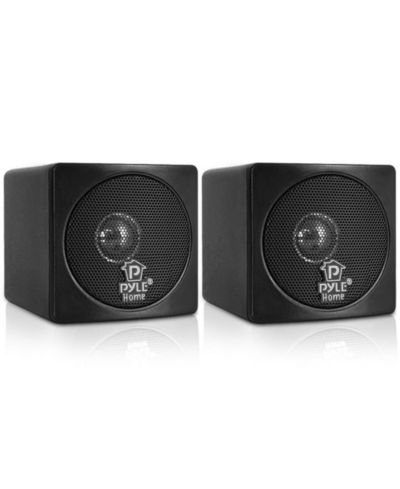 Pyle Full Range 100W Mini Cube Bookshelf Speakers