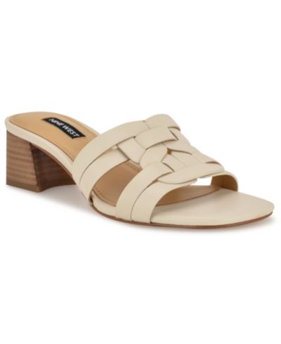 Nine West Women's Gennie Woven Block Heel Dress Sandals