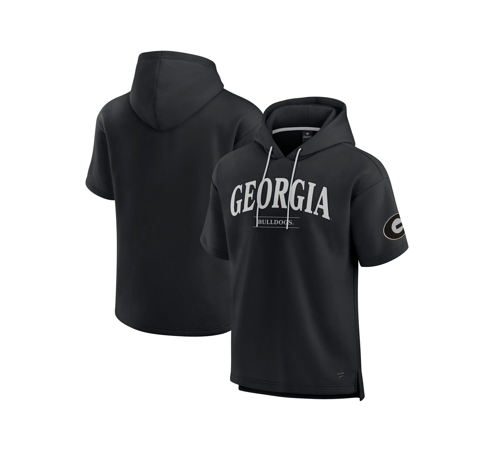 Мужское худи с коротким рукавом Fanatics Georgia Bulldogs