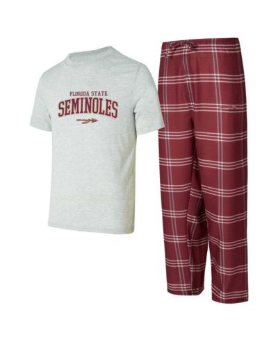 Concepts Sport Мужской комплект: футболка и брюки Florida State Seminoles T-Shirt Pants Sleep Set