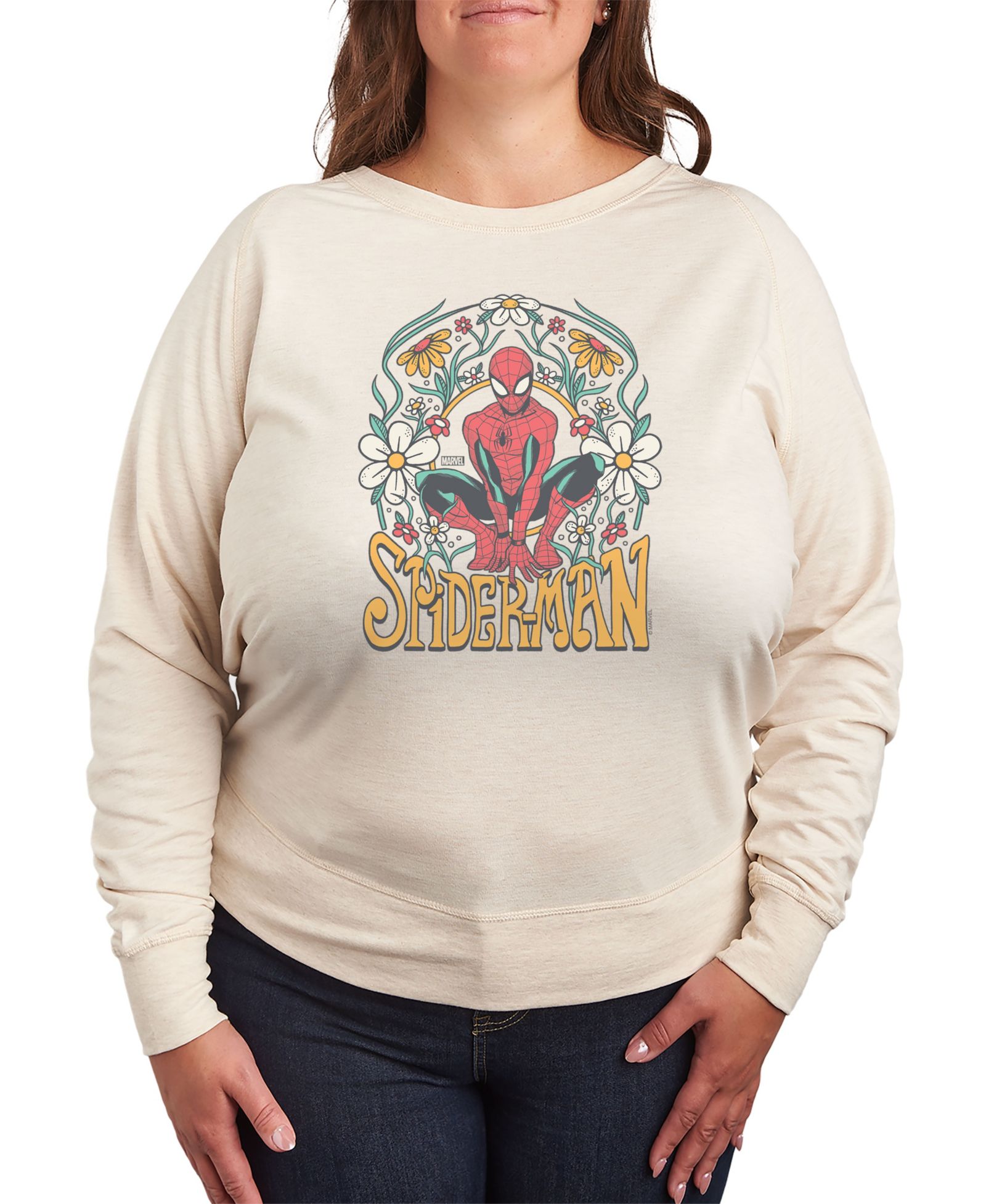 Женская футболка Hybrid Apparel Plus Size Marvel Spider-Man Graphic Pullover
