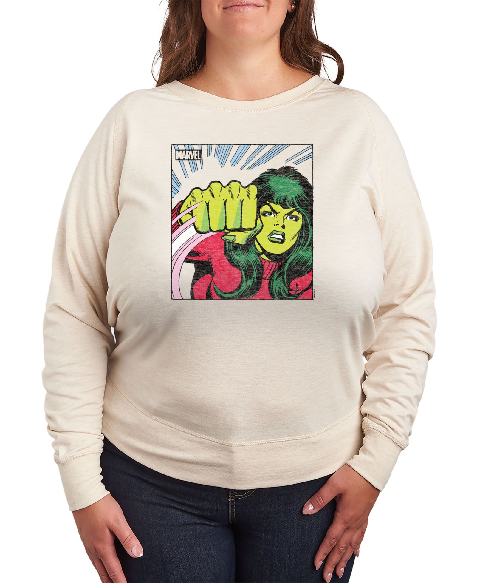 Женская футболка Hybrid Apparel Plus Size Marvel She Hulk Graphic Pullover T-Shirt