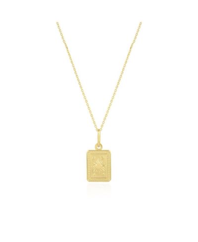 Золотая подвеска The Lovery Gold Sun Tag 14K Gold