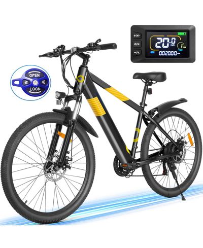 Электровелосипед Gyroor 550W 26" горный для взрослых, 48V со встроенным съемным аккумулятором, до 50 миль, городской велосипед Shimano 21 Speed для мужчин и женщин